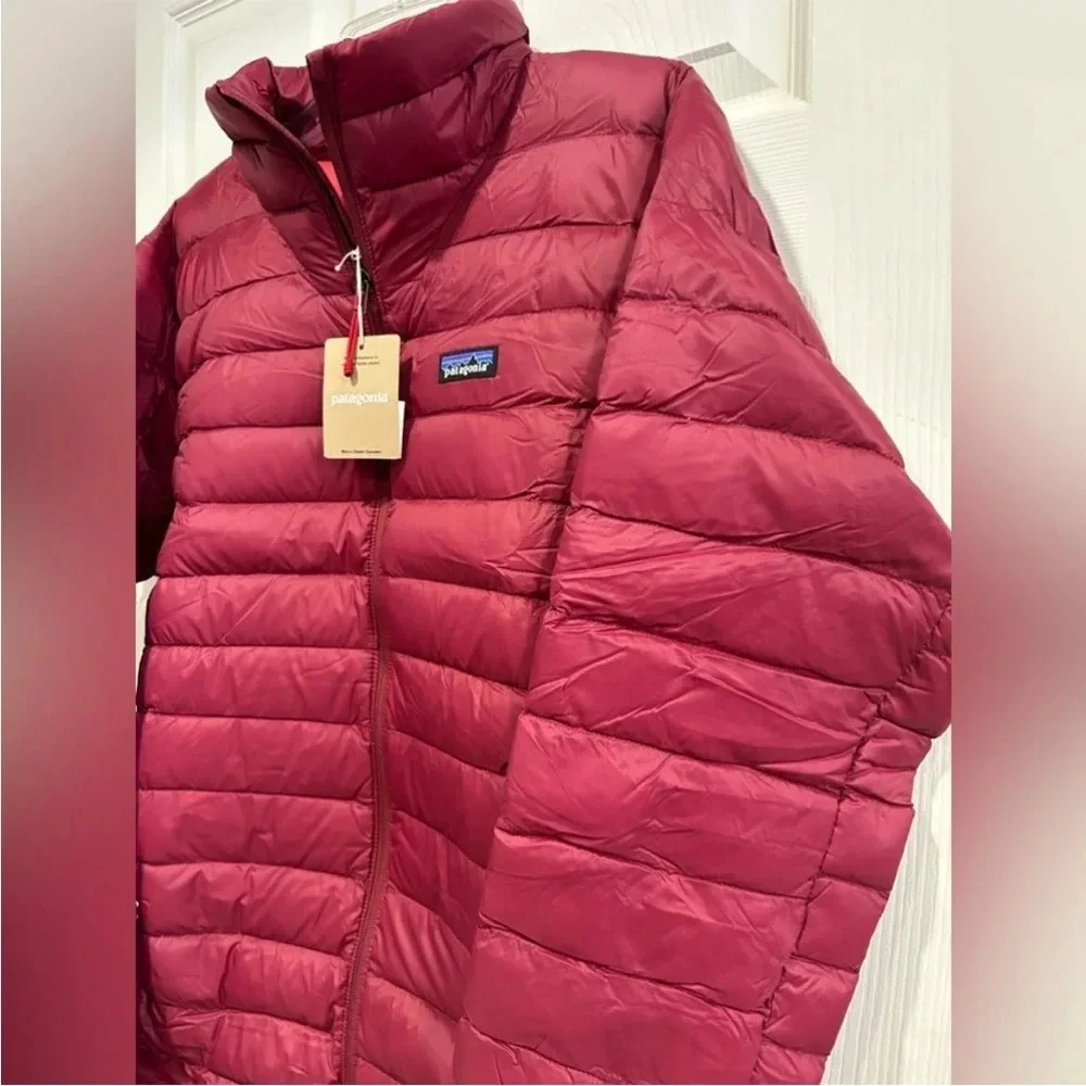 Patagonia Men's XL Down Sweater Puffer Jacket Carmine Red NWT Puff Lightweight